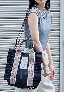 THEATRE PRODUCTSシアタープロダクツ 別注 2way フリルバッグ THEATRE PRODUCTS/別注2WAYジャガードテープフリルバッグ